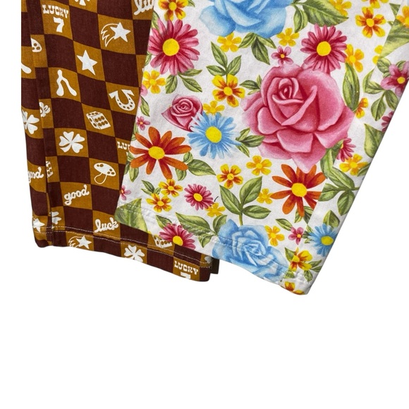 Big Bud Press Work Pants Women’s XS Multicolor Mismatched High Rise Cotton Bold - Picture 8 of 13